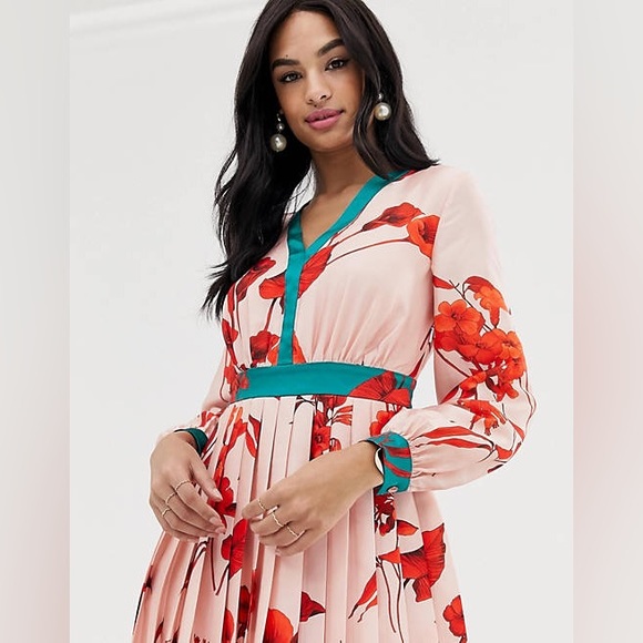 Ted baker midi dress size 0 in excellent condition - Picture 4 of 5